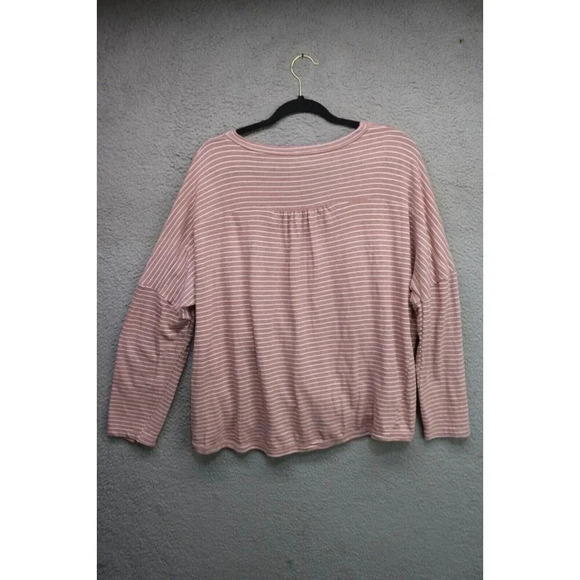 Umgee Striped Dolman Sleeve Pullover Top-Size Large-Hi Lo - Picture 6 of 8